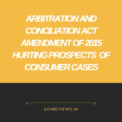 ARBITRATION AND CONCILIATION AMENDMENT ACT 2015