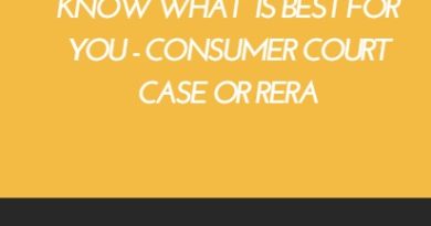 Consumer court case versus RERA