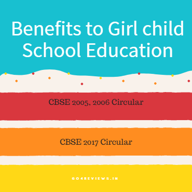 Benefits to Girl Child school education in India