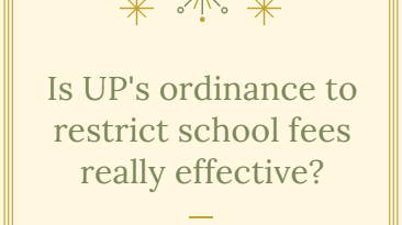 Is UP's ordinance to restrict school fees really effective?