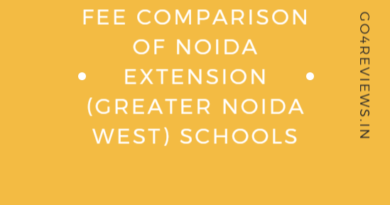 Fee structure comparison of Noida extension schools