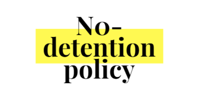 No detention policy or no fail policy for schools