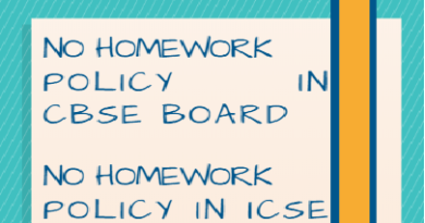 No homework policy CBSE ICSE