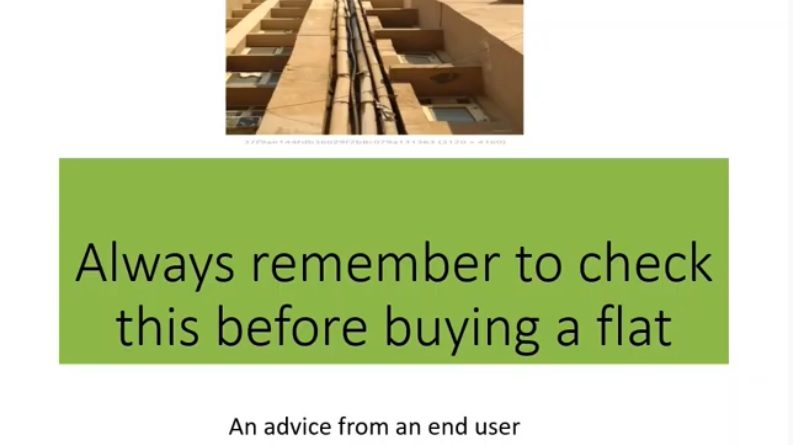 End user checklist for buying flats